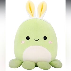 Squishmallows Original 5in Caleb The Green Octopus with Bunny Ears (new)